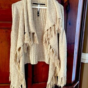 Fringed sweater vest
